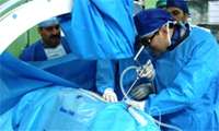 عمل جراحی آندوسکوپیک ، درمان تنگی محل اتصال حالب به لگنچه کلیه ( upjo)انجام شد.